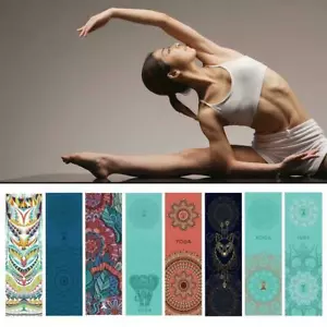 Tappetino Yoga Pilates Antiscivolo Copri Asciugamano Coperta Fitness Esercizio Microfibra Hot38 - Foto 1 di 19