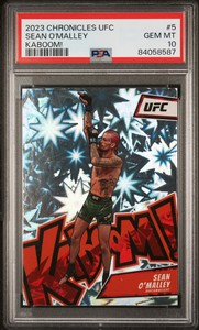 SEAN O'MALLEY 🇺🇸 2023 Panini Chronicles UFC KABOOM!💥 PSA GEM MINT 10 💎 POP 1