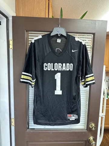Authentic NIKE Colorado Buffaloes #1 STITCHED NCAA Football Jersey CU Buffs VTG Cover