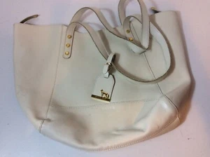 Bolso de hombro Emma Fox de cuero blanco usado - Imagen 1 de 11