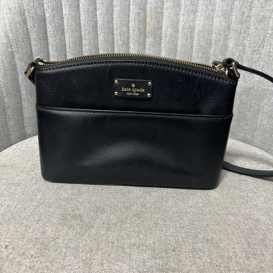 Auth Kate spade - WKRU4194 Black Leather Shoulder Bag - Image 1 of 4