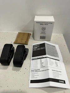 Crest Commercial TV Safety Strap Max 100kg, 125cm Straps (2) XCD09125 BNIB - Picture 1 of 7