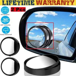 4PCS Blind Spot Mirrors Round HD Glass Convex 360° Side Rear View Mirror for,Car - Picture 1 of 9