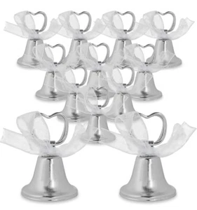 Silver Bell Place Card Holders for Table Numbers,... - Picture 1 of 8