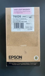 Tinta Epson Original - T6026 LUZ VIVA MAGENTA / PRO 7880 9880 (IVA INCLUIDO) EN CAJA - Imagen 1 de 3