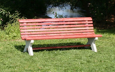 BIOMETRIXX Gartenbank Parkbank Betonbank zum selber bauen Holzbank Steinbank Bank