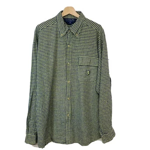 Ten Twenty Linen Cotton Shirt Men 2X Long Sleeve Button Up Yellow Plaid Vacation - Picture 1 of 10