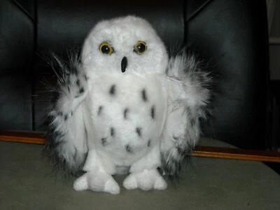 2017 Douglas cuddletoys Legend снежная сова плюшевая белая с черными полосками 8 дюймов - Изображение 1 из 4