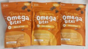 Zesty Paws Skin Health Omega 3, 60 Soft Chews For Dogs, Chicken Flavor, 3 Count