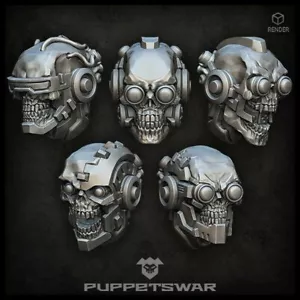 Cyborg Skulls Cinco modelos Marionetas S371 - Imagen 1 de 3