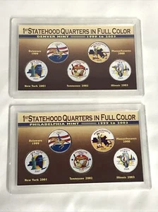 Lotto 1° quarti di stato a colori Denver e Philadelphia come nuovi - Foto 1 di 6