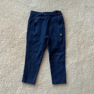 GAP GIRLS PANTS, DARK NAVY, SMALL, 4 BUT RUNNING SMALL, ZIP POCKETS, WAIST TIE - Picture 1 of 3