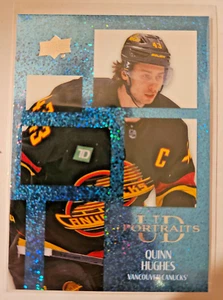Quinn Hughes Sparkled Portraits 2024-25 Upper Deck S2 - Picture 1 of 1