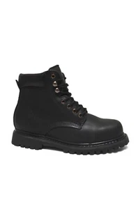 Nuevas Botas de Trabajo con Puntera de Acero Negra 6" Puntera Lisa REDHAWK ST0610 Talla 6-12 (D,M) - Imagen 1 de 4