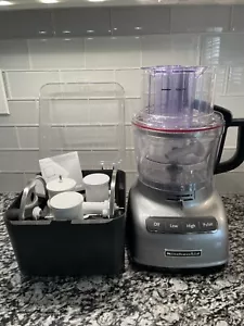 BEAUTIFUL KitchenAid Food Processor KFP0935QMY In Contour Silver With Case NWOB - Picture 1 of 20