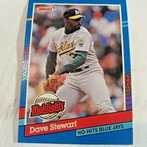 1991 Donruss #BC-4 David Stewart Highlights no/DOT Baseballkarte NM/M - Bild 1 von 4