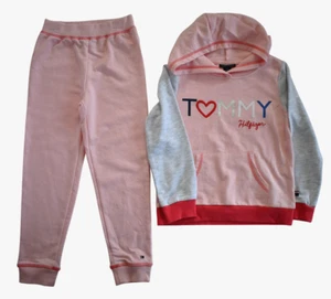 TOMMY HILFIGER GIRLS Cotton Blend Hoodie Pant Suit 5 - Picture 1 of 15