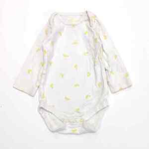 Baby Boden One Piece Size 6-12m White Yellow Duck Long Sleeve