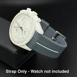 Omega X Swatch MoonSwatch Mission to the Moonphase Snoopy gris oscuro correa blanca - Imagen 1 de 5