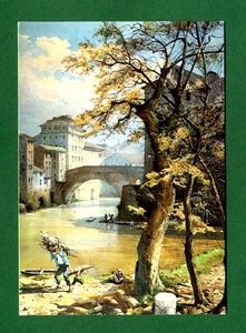 CARTOLINA ROMA SPARITA SPONDA DEL TEVERE ALLA REGOLA postcard- cartoline - Picture 1 of 1