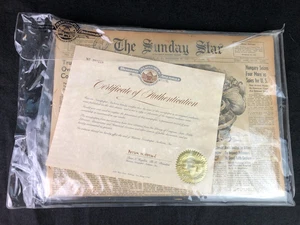 Antik 23. Dezember 1951 The Sunday Star Truman Steel History Zeitung Echtheitszertifikat #2 - Bild 1 von 9