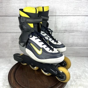 VINTAGE Nike Air Zoom Street Hockey Roller Inline Skates Men's Size 7 Y2K  - Picture 1 of 12