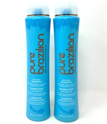 PURE BRAZILIAN Anti-Frizz Shampoo, 13.5 fl oz (Set of 2) - Image 1 of 2