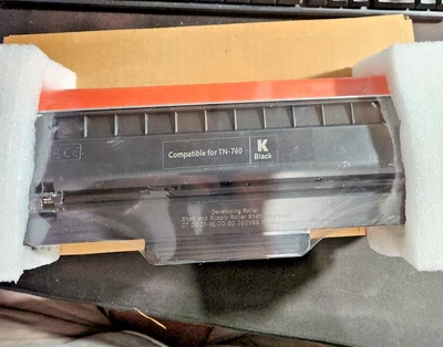 TN760 Black Toner Cartridge -NEW !  Sealed - One Cartridge Only! - Image 1 of 4