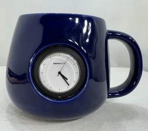 Time Coffee Mug Clock Dark Navy Blue 16oz Time Mug By L. C. Enterprises - Picture 1 of 6