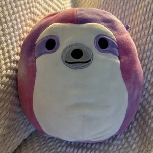 Kellytoy Squishmallow 8” Purple Tie Dye Sloth Sharie Plush - Picture 1 of 7