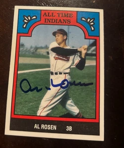 1986 TCMA All Time #4-IND Al Rosen signed autographed card Cleveland Indians - Picture 1 of 1