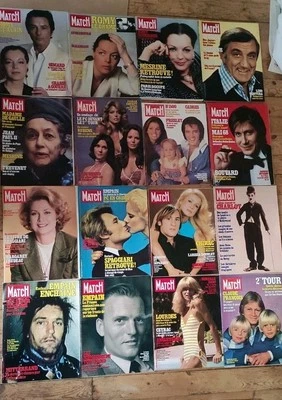 Paris Match, Mesrine (3), Spaggiari, Romy Schneider, E. Presley, Farah Fawcett.. - Photo 1/4