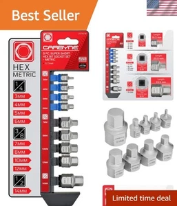 Carbyne 9-Piece Low Profile Allen Wrench Set - Perfect for Tight Spaces - Picture 1 of 9