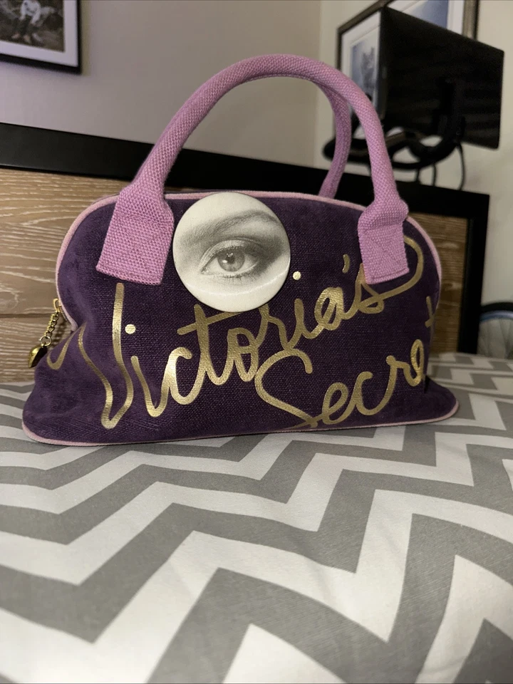 Bolso de Maquillaje Vintage Victoria’s Secret Años 90 Y2K Púrpura Foto 1 de 4
