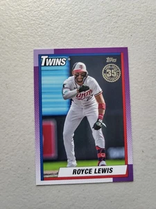 2025 Topps Royce Lewis 1990 Baseball 35th Anniversary (Series Two) #90B2-1 Twins - Picture 1 of 2