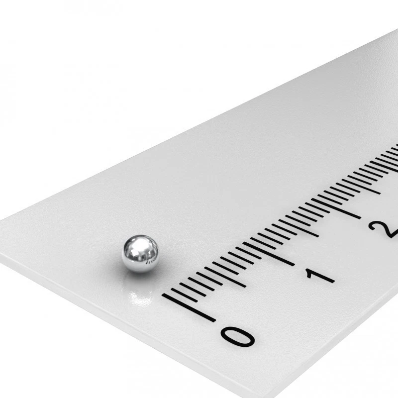 50x POWER NEODYM KUGEL MAGNET, Ø 3 mm, N42, VERCHROMT, SPIEL, EXPERIMENT, SPASS - Bild 1 von 1