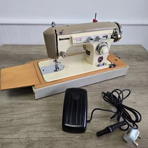 Vintage Novum Electric Sewing Machine 1960s With Case Zig Zag Working - Picture 1 of 12