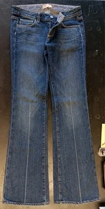 Paige Premium Denim Laurel Canyon Embroidered Back Pocket Jeans Women's Size 28 - Picture 1 of 18