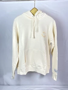 Jungen London Unisex Off-White/Creme Hoodie. Streetwear. "Lasst die Schwachen stark sein" - Bild 1 von 11