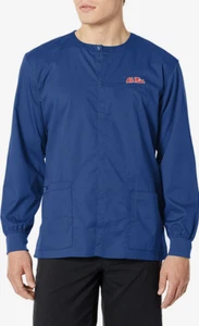 WonderWink Unisex University of Mississippi Snap Front Scrub Jacket Size XL NWT - Picture 1 of 2