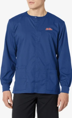 WonderWink Unisex University of Mississippi Snap Front Scrub Jacket Size XL NWT - Image 1 of 2