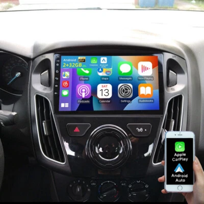 Для Ford Focus 2012-2018 Android 15 9 дюймов CarPlay радио стерео автомобильный GPS-навигатор WIFI BT - Изображение 1 из 4