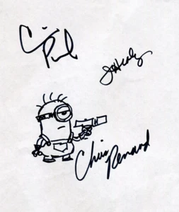 Despicable Me Minion handgezeichnete Skizze von Chris Renaud Cinco Paul Janet Healy - Bild 1 von 4