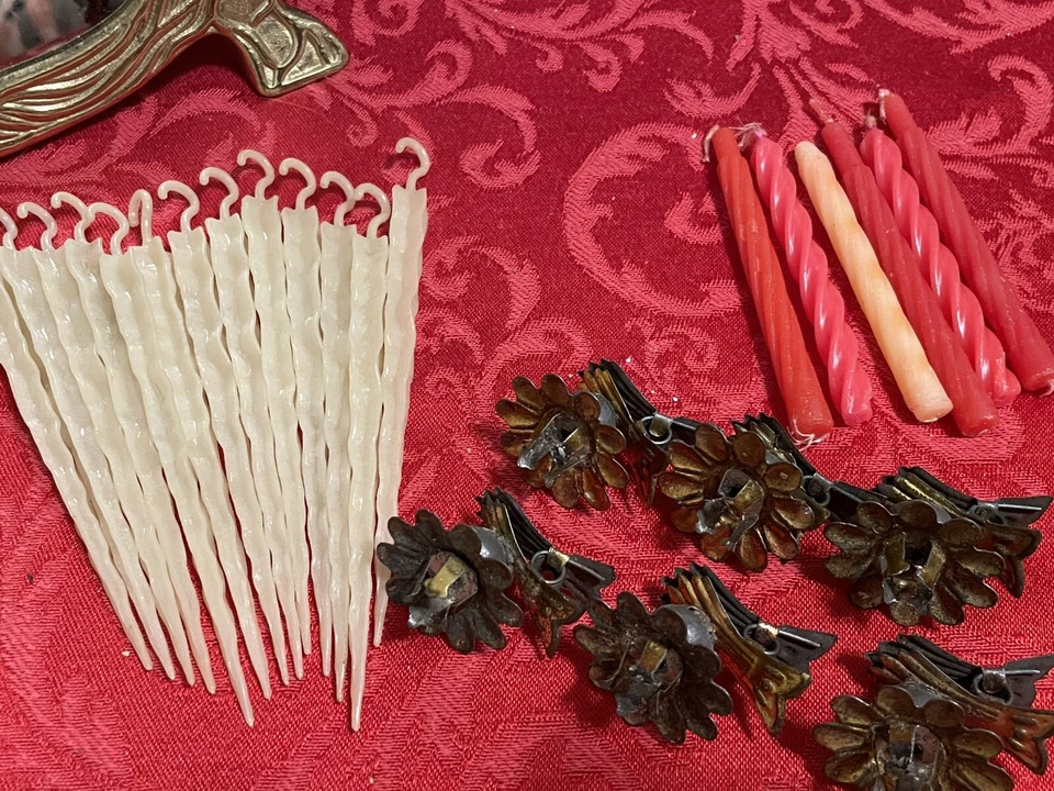 6 clips de Navidad de colección con candelabros para árboles y 13 decoraciones de árboles de hielo de colección Foto 1 de 4