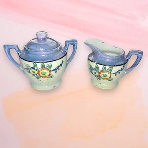 15 Piece Vtg Japan Child's Tea Set Plates Cup Saucers Creamer Sugar LUSTERWARE - Picture 1 of 6