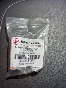 jupiter pneumatic 1/2 NPT Inline check valve  - Picture 1 of 1