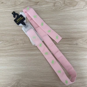 Polo Ralph Lauren Girls Large NEW Light Pink Turtles Embroidered Belt Preppy - Picture 1 of 4