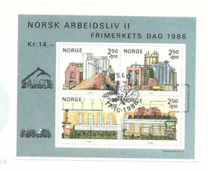 Noruega Industria Sobre Primer Día año 1986 (FU-37) - Imagen 1 de 1