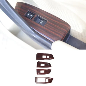 Bloqueo de ventana de madera de melocotón cierre panel elevador marco 4 piezas para Acura TSX 2009-2014 - Imagen 1 de 6