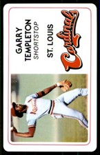 1981 PERMA-GRAPHIC SUPERSTAR CREDIT CARDS (125- PREFIX) #125-010 GARRY TEMPLETON